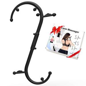 lot 19827 image: AISZG Back and Neck Massager - Massage Trigger Point Cane,Birthday Gifts for Women Men Her Him Mom,Valentines Day Gifts for Her Him Boyfriend(Black)