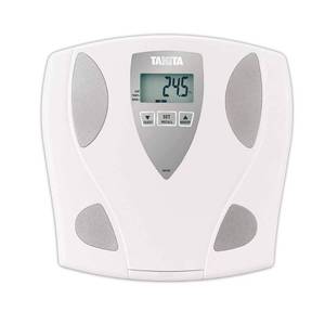 lot 19831 image: Tanita UM-081 Body Fat and Body Water Monitor Scale - Digital Weight and BMI Analyzer - 330 lb Capacity - 2 User Memory - Guest Mode - Japan Technology