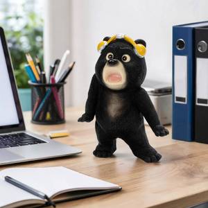lot 19839 image: TISEJOY Bear Statues Decor 8in,Funny Office Decor and Gag Gifts