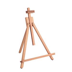 lot 19872 image: Beechwood 25in Tabletop Easel Display Stand for Painting