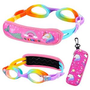 lot 20284 image: RUIGAO Kids Swim Goggles Age 2-6, Toddler Goggles No Hair Pull,Child Goggles Padded HeadBand
