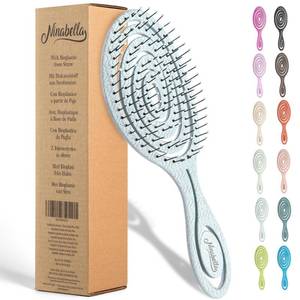 lot 20293 image: Ninabella Detangler Brush - No Tangle Hair Brush for Women, Fine, Thick and Long Hair - Hairbrush for Wet and Dry Hair, Gentle on the Scalp - Classic Blue