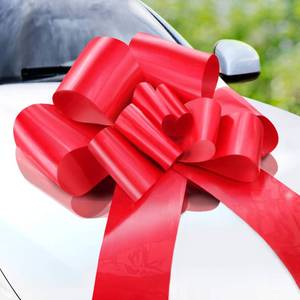 lot 20326 image: Zoe Deco Big Car Bow - 23in Red Giant Bow for Birthday, Christmas, Gift