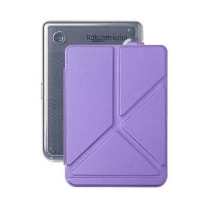 lot 20327 image: Slimshell Case for 6in Kobo Clara Colour (2024) Clara BW (2024) 2E (2022) - Slim Lightweight Premium PU Leather Cover with Auto SleepWake,Purple