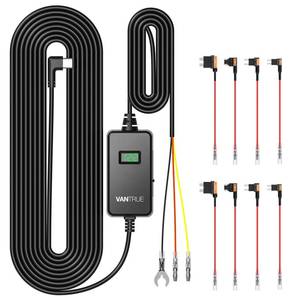 lot 20369 image: Vantrue USB-C Display Hardwire Kit with 3-Stage, Acc Cable for Dashcam, 11.623.6V, 1224V, 12.424.4V to 5V, Fuse Holder with Low Voltage Protection, 24-Hour Parking Mode