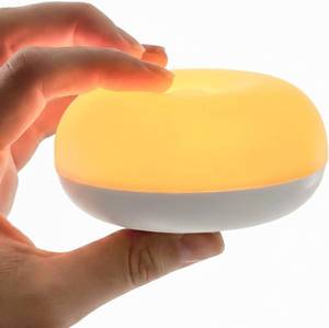 lot 20373 image: Geecent Baby Night Light, 0 Blue-Light Nursery Egg Light for Breastfeeding, Flip Design, Soft BPA Free, 3 Colors and Dimming, Rechargeable Portable Touch Nightlight for Kids Toddler (Charger not Included)