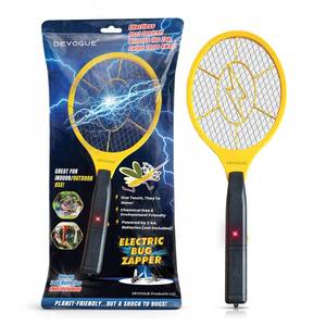 lot 20385 image: DEVOGUE� Electric Fly Swatter � Battery Operated Bug Zapper Racket, Mosquito and Insect Killer, Handheld Pest Control, Indoor and Outdoor Use