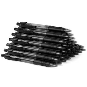 lot 20408 image: deegtran Pens Bulk, 30 Pack No Bleed Black Ink Click Pens with Soft Grip, Wholesale Retractable Ballpoint Pens for Office School, Medium Point Smooth 1.0MM