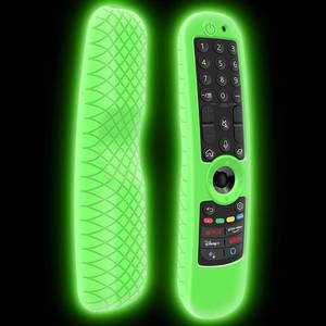 lot 20414 image: Silicone Case for LG AN-MR21GA  AN-MR21GC 2021 Remote Control Shockproof Anti-Slip Protective Cover for LG MR22GA MR22GN MR23GA MR24GN Magic Remote Case Sleeve Holder Protector Skin (Glow Green)