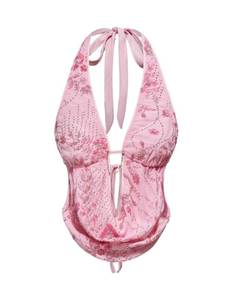 lot 20424 image: Verdusa Womenfts Cheetah Print Sequin Halter Top Y2K Going Out Crop Tops Small