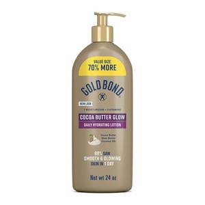 lot 20433 image: Gold Bond Cocoa Butter Glow Daily Hydrating Lotion for Dry Skin, 24 oz