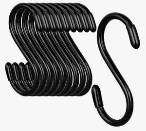 lot 4489 image: Black Double-Loop S-Hooks Set