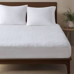 lot 1455 image: Sleep Philosophy Twin Size Mattress Pad, 100% Cotton Mattress Protector
