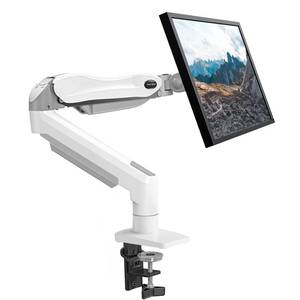 lot 1456 image: HUANUO Single Monitor Mount, 13 to 32 Inch Gas Spring Monitor Arm, Adjustable Stand, Vesa Mount with Clamp and Grommet Base - Fits 4.4 to 19.8lbs LCD Computer Monitors