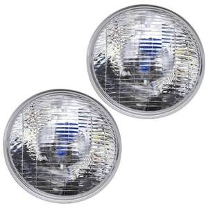 lot 1477 image: Ganido A Pair of H4002 12V Super Vision Crystal Headlight, Halogen Sealed Beam Headlight, (5 ROUND, 127MM) (110130W), Replaces# H4000, H4002