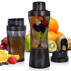 lot 1503 image: Personal Blender Wireless 24oz Cordless Mini 360 Watt Portable Blender-for Smoothies Freshly Squeezed Juices 6000mAh Self Cleaning and BPA Free Portable Juicer with 6 Sharp Blade Black Knight