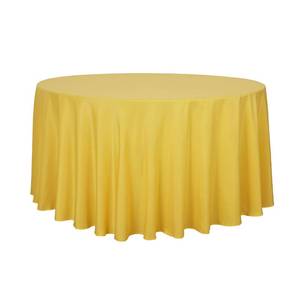 lot 2007 image: sancua Round Tablecloth, 108 Inch, Yellow
