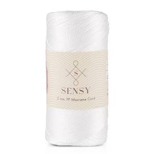 lot 2374 image: Sensy Premium 2mm 251 Yards Polyester Rope 100% Polypropylene Cord Macrame Cord 2mm Crochet Bag Cord Macrame Rope Crochet Thread for Knitter (White)
