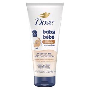 lot 2395 image: Dove Soothing Cream Eczema Care To Soothe Delicate Baby Skin No Artificial Perfume or Color, Paraben Free, Phthalate Free 5.1 oz