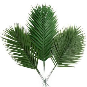 lot 2419 image: CCINEE 12 PCS Artificial Palm Leaves, Assorted Sizes Faux Large Palm Fronds Fake Tropical Plant Simulation Safari Leaves with Stems for Home Hawaiian Luau Party Jungle Beach Theme Party Decoration