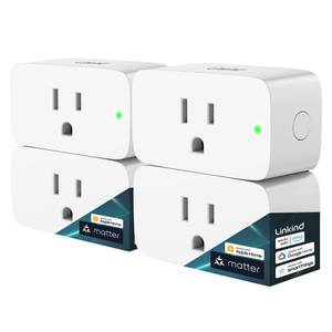 lot 2457 image: Linkind Matter Smart Plug, Work with Apple Home, Alexa, Siri, Google Home