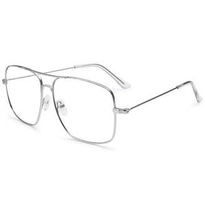 lot 2484 image: Dollger Oversized Blue Light Glasses for Men Women Metal Aviator Big Frame