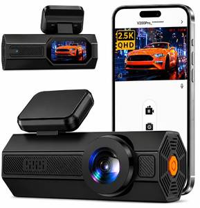 lot 2487 image: Dash Cam 2.5K Dash Cam Front, VEEMENT Dash Camera for Cars with APP, WiFi Control Dash Cams with WDR Night Vision, 24Hr Parking Mode, 170° Wide Angle, G-Sensor, Loop Recording