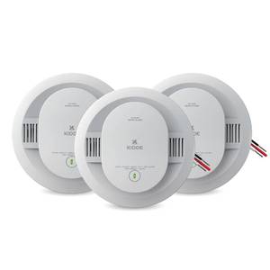 lot 4028 image: Kidde Smoke Detector, Hardwired & 10-Year Battery Backup, 20SA10, 3 Pack