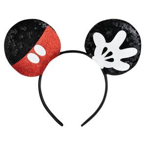 lot 4037 image: CHuangQi Mouse Ears Headband, Double-sided Sequins, Glitter Hair Band for Birthday Party, Holiday Dresses & Cosplay For Unisex Children