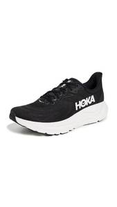 lot 5673 image: Hoka Mens Arahi 8 BlackWhite 10 Medium