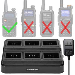 lot 5679 image: Baofeng UV-5R Six-Way Charger Base, Multi Unit Charging Station
