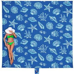 lot 6134 image: WEKAPO Beach Blanket Waterproof Sandproof Oversized, Extra Large Beach Mat