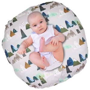 lot 6138 image: TANOFAR Mountains Newborn Lounger Pillow Cover, Lounger Cover for Boys Girls, Snugly Fit Infant Lounger for Baby, Infant Removable Slipcover, Breathable & Reusable (Lounger Pillow Not Included)
