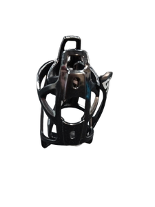 lot 6141 image: Bicycle Water Bottle Cage Black with Blue Accent