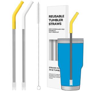 lot 6200 image: 2 PCS 30oz Reusable Straws Ideal for 30oz Stanley Cup & 24oz Tumblers