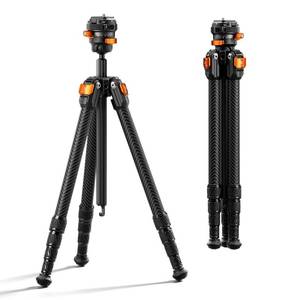 lot 6212 image: K&F CONCEPT 60 Carbon Fiber Travel Tripod for Camera