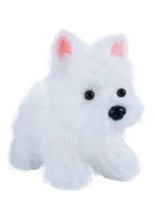 lot 6215 image: AIXINI Soft and Cute White Westie Plush Toy - Adorable Fluffy Stuffed Animal Dog for Kids