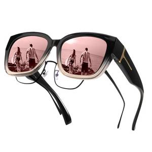lot 6239 image: LVIOE Polarized Fit Over Sunglasses for Women Trendy Mirrored Sun Glasses