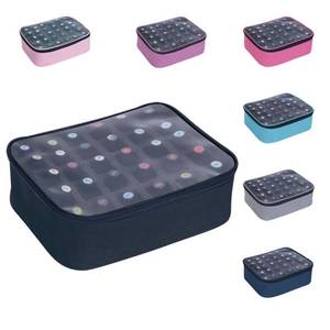 lot 6242 image: UOZL Small Clear Nail Polish Organizer Holds 30 bottles(15ml-0.5fl.oz) Nail Polish Case Multifunctional Nail Polish Bag organizer, Cosmetic Travel Makeup Cases for Women Black