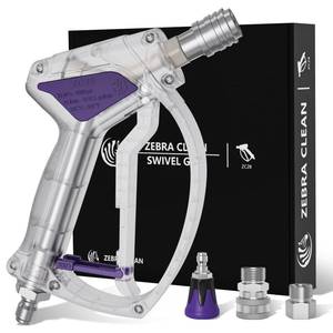 lot 6262 image: Short Pressure Washer Gun, Swivel Power Washer Gun 4060 PSI, Stubby Pressure Washer Gun with 38 Smooth & 14 Quick Connector Coupler Compatible with Hose Foam Cannon Car Wash Foam Gun
