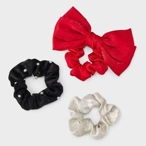lot 6271 image: Bow Hair Twister Set 3pc - A New Day RedBlack