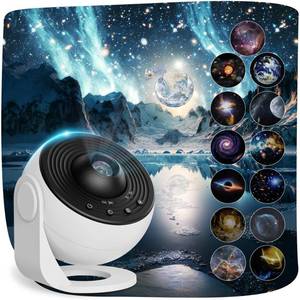lot 7323 image: Galaxy Projector Night Light for Bedroom, 13-in-1 Planetarium Projector