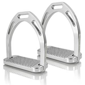 lot 7347 image: THREE ARCHERS Lightweight English Stirrups for JumpingDressageTrail