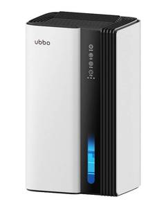 lot 7350 image: UBBO 95oz Dehumidifiers for Home, 1000 Sq.Ft Dehumidifier with Drain Hose - Auto Shut Off, Timer, Sleep Mode & Drain Hose - 7 Color Light for Bedroom, Bathroom, RV White