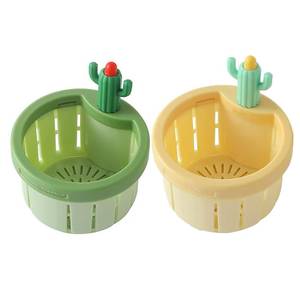 lot 8396 image: Cactus Sink Strainer Basket, Cactus Sink Strainer for Kitchen Drain, Press to Dump Waste Filter Basket Accessory
