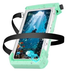 lot 8428 image: Underwater Phone Case for Snorkeling & Diving (98ft30m), IP68 Waterproof Case for Swimming, Universal Underwater Touch Screen Case Compatible with iPhone (BlueSilver, 5th Generation Phone Case)