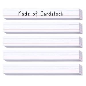 lot 8433 image: Chell 3x24 Inch White Sentence Strips Cardstock, Pack of 100