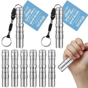 lot 8436 image: Tujoe 6 Sets Fathers Day Christian Gift for Men Bulk Man of God Flashlight with Bible Verse Card Religious Illumination Themed Gifts Inspirational Keychains for Men Church,Not Include Battery