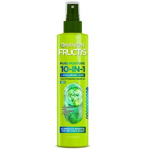 lot 8474 image: Garnier Fructis Pure Moisture 10-in-1 Spray for Dry Hair and Scalp, Hyaluronic Acid, 8.1 Fl Oz, 1 Count (Packaging May Vary)