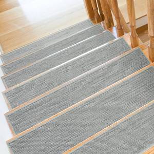 lot 13481 image: SMILOOL Stair Treads Non Slip for Wooden Steps Indoor 9 x 36 15 Pack Extra Wide Stair Tread Carpet Stairs Runner, Step Pads with Reusable Adhesive for Dogs Kids Elders, Machine Washable, Light Grey